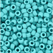 Toho rocailles 8/0 rund Opaque-Frosted Turquoise - TR-08-55F
